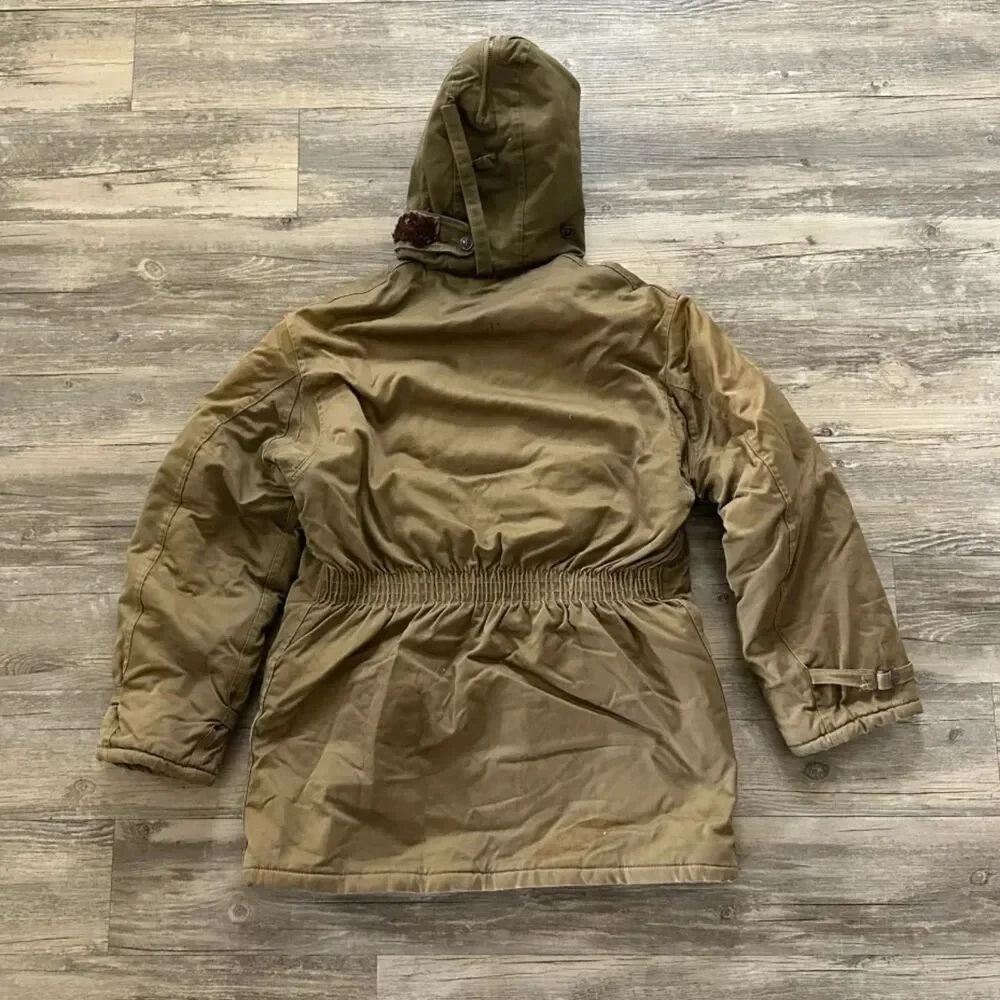 Vintage 40s WWII USN B9 B11 Parka Deck Jacket Size Medium